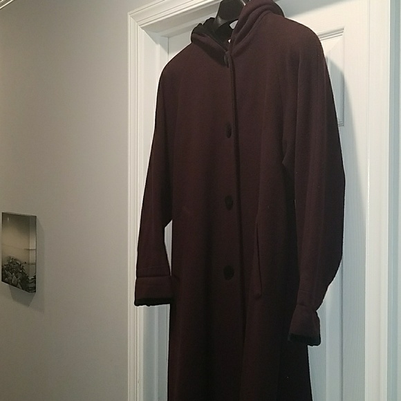 Manteau Genou WORTHINGTON - Taille XL - Noir - Laine Mélangée Doublé - Occasion Très Bon état